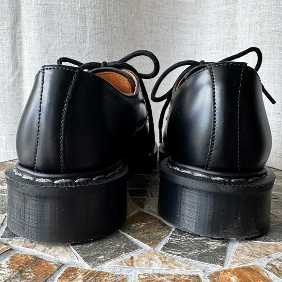 Solovair 3 Eye Gibson Black Hi-Shine Leather | UK 5 / US 6 | Made in England - Picture 10 of 15